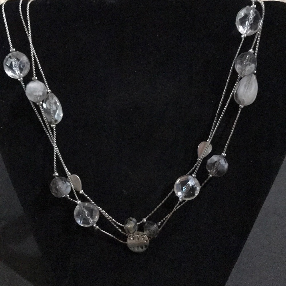 Long single strand necklace